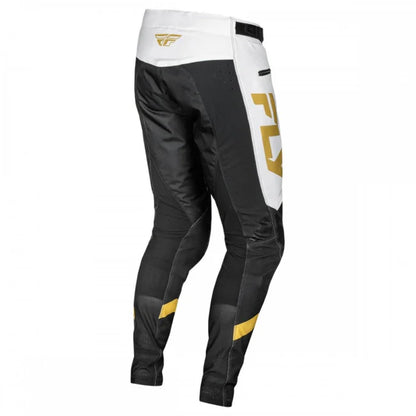Fly Racing Rayce 2025 BMX Race/MTB/Downhill Pants - White/Black/Gold