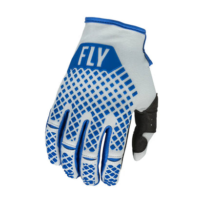 Fly Racing Kinetic 2023 BMX Race/MTB/Downhill Gloves - Blue/Light Grey
