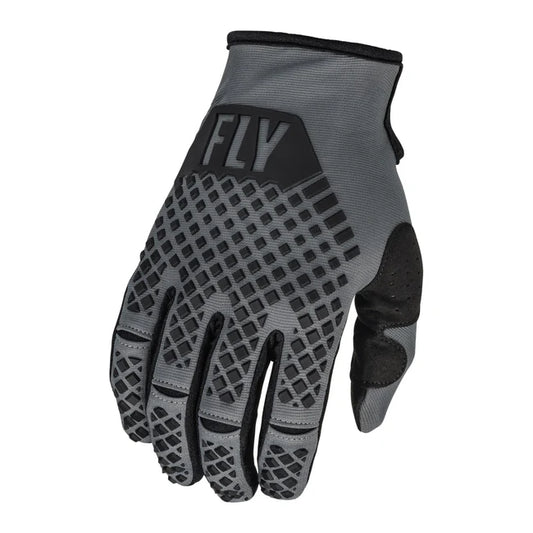 Fly Racing Kinetic 2023 BMX Race/MTB/Downhill Gloves - Dark Grey/Black
