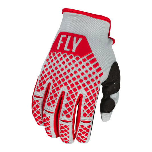 Fly Racing Kinetic 2023 BMX Race/MTB/Downhill Gloves - Red/Grey