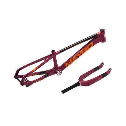 Meybo HSX AL Frame/Fork Kit 2026 - Berry/Orange/Black