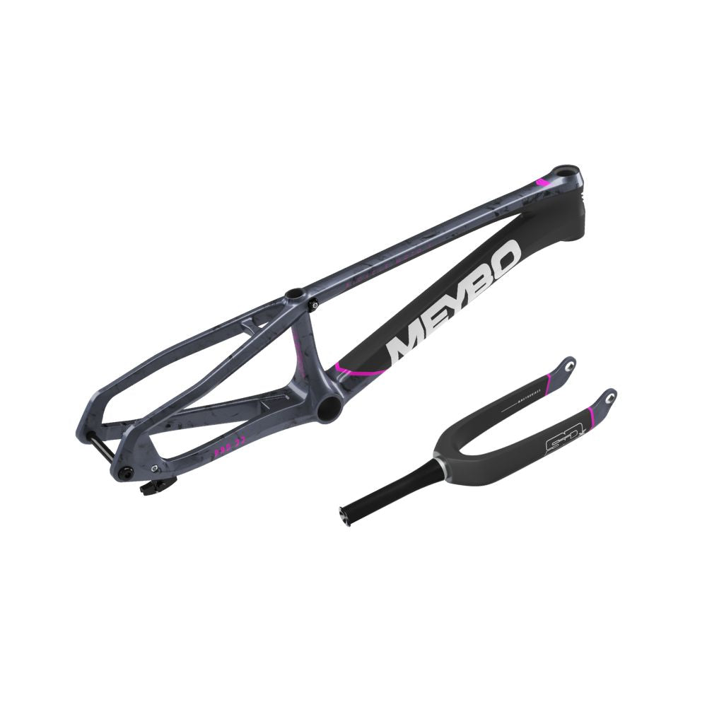 Meybo HSX Carbon 2026 Frame/Fork Kit - Black/Pink/Grey
