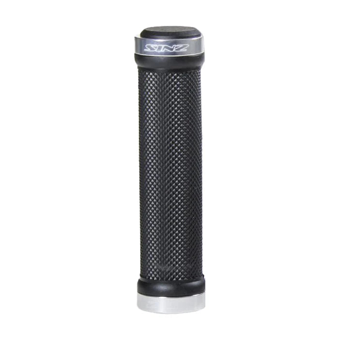 Sinz Lock-On BMX Race/MTB/Downhill Grips - Silver