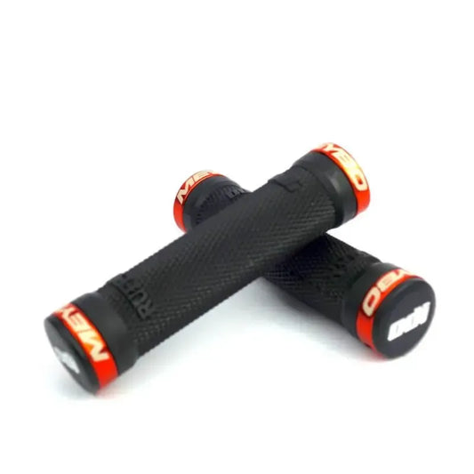 ODI Ruffian X Meybo Lock-On BMX Race/MTB/Downhill Grips - Black/Orange Clamps