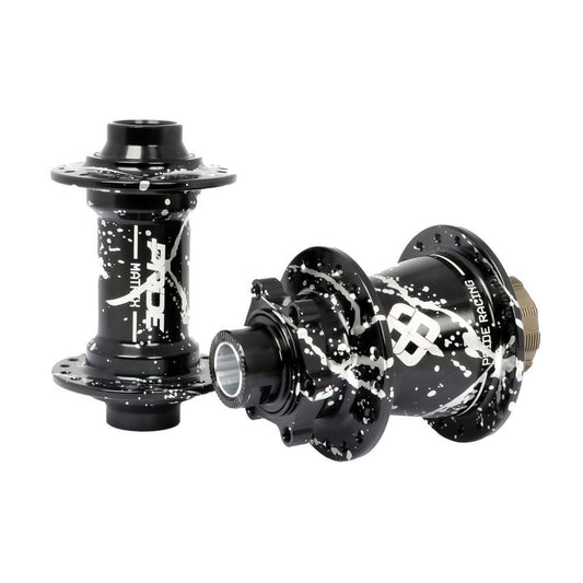 Pride Racing Matrix 36H BMX Race Disc Hubset 20/10mm - Splash Black / Silver