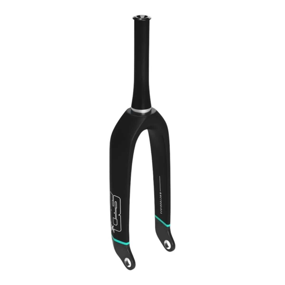 SD Tapered Carbon BMX Race Fork V2 Pro - 20mm - Black/Teal/Grey