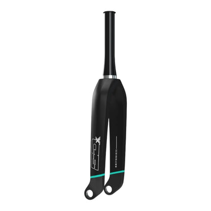 SD Tapered Carbon BMX Race Fork V2 Pro - 20mm - Black/Teal/Grey