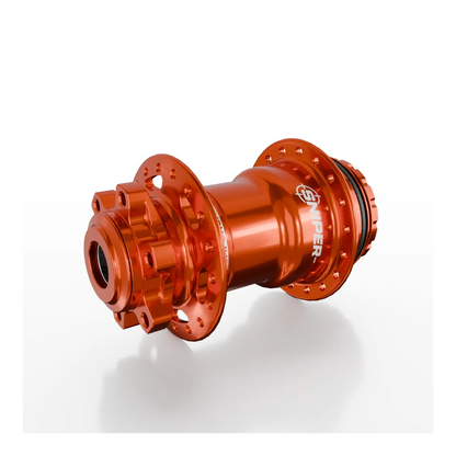 SD-X Sniper Evo Pro HSX Rear BMX Race Hub - 15mm - 36H - Orange
