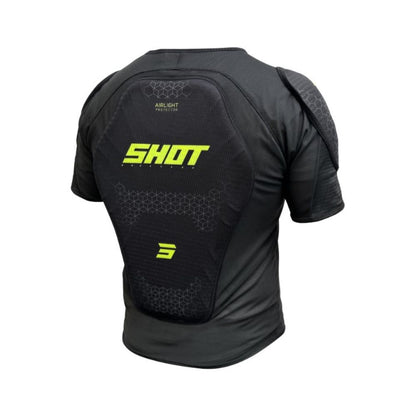 Shot Airlight Vest - Short Sleeve - Black/Neon Yellow