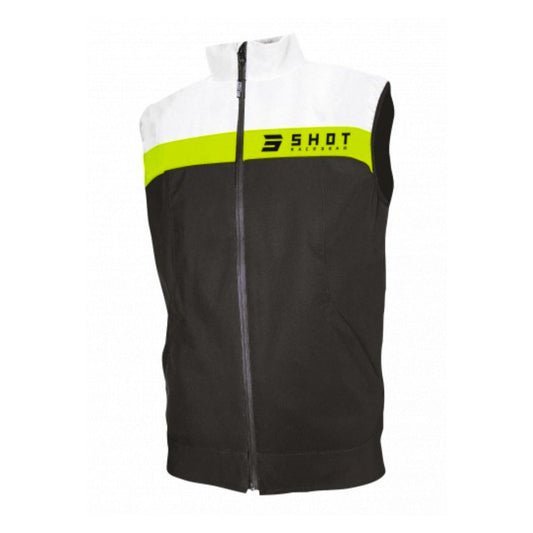 SHOT BODYWARMER TEAM BLACK NEON YELLOW