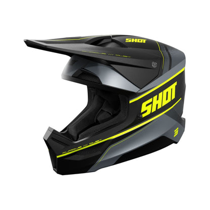 Shot Furious Helmet - Dust Neon Yellow Matt