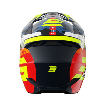 Shot Furious Helmet - Flash Blue Neon Yellow Glossy