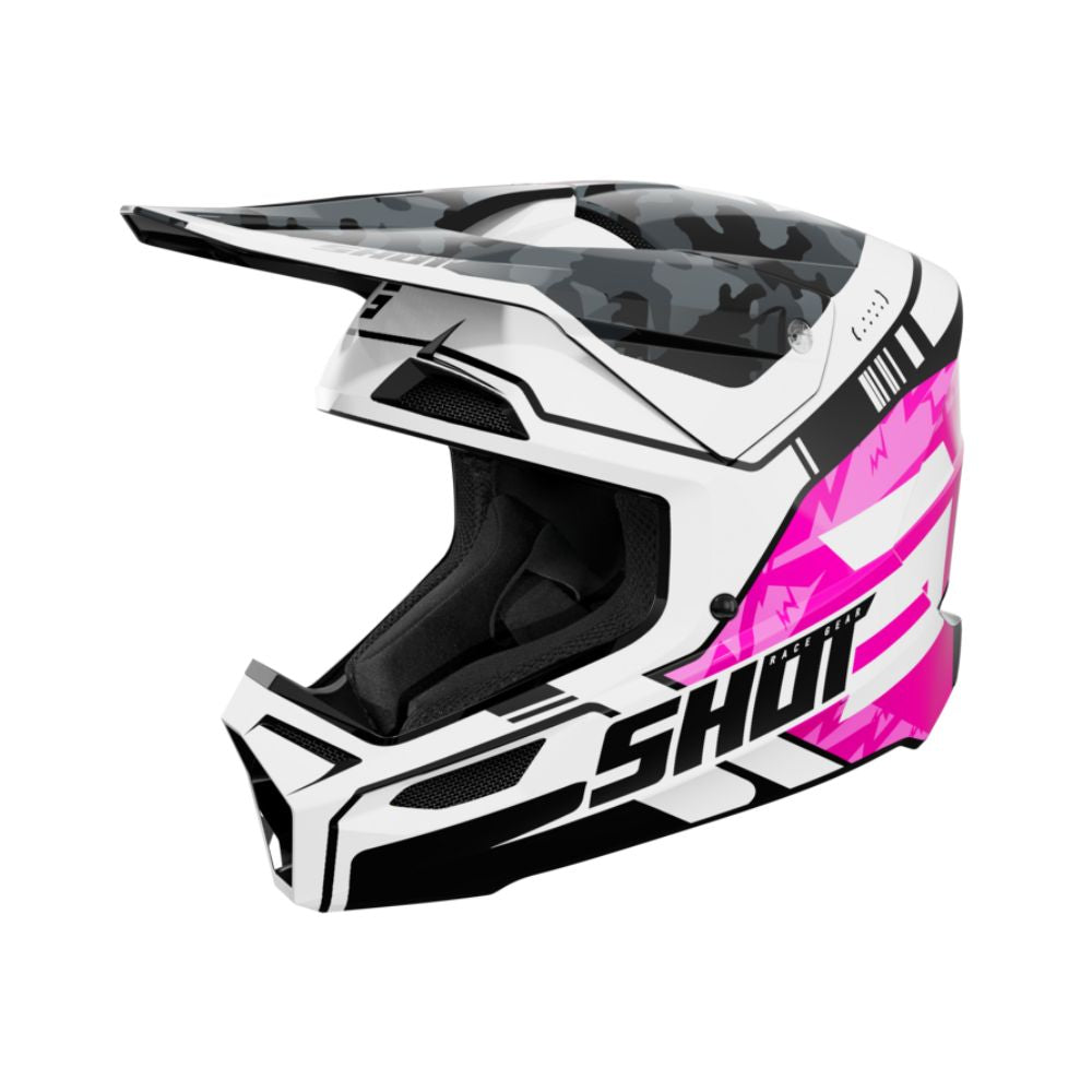 Shot Furious Kid Helmet - Flash Pink Glossy