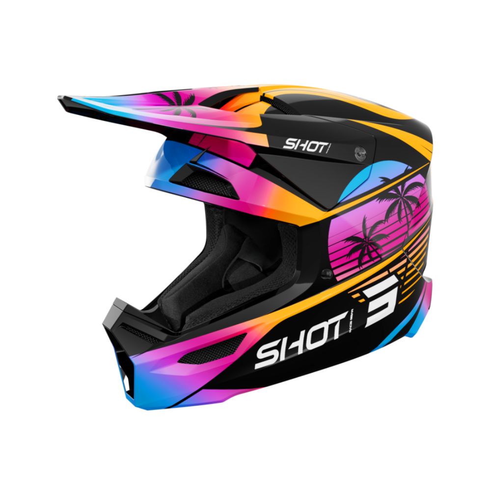 Shot Furious Kid Helmet - Miami Orange Glossy