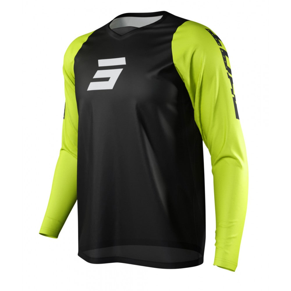 Shot Neo Defender BMX Race/MTB/Downhill Jersey - Neon Yellow