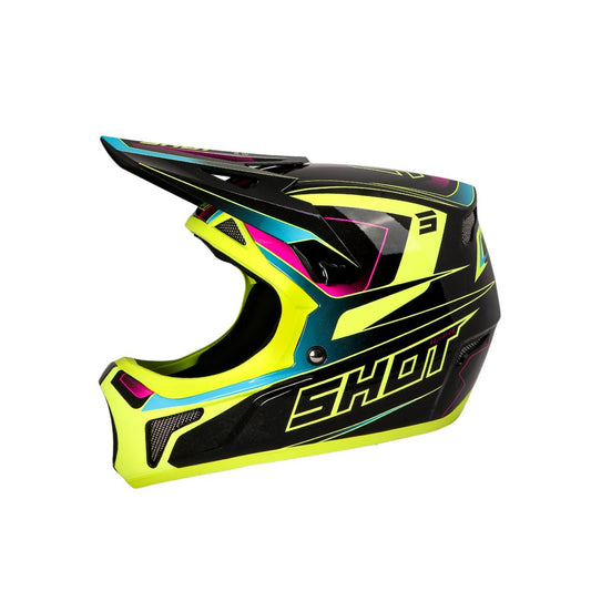 Shot Rogue Kid Helmet - Level - Neon Yellow/Pink Pearly
