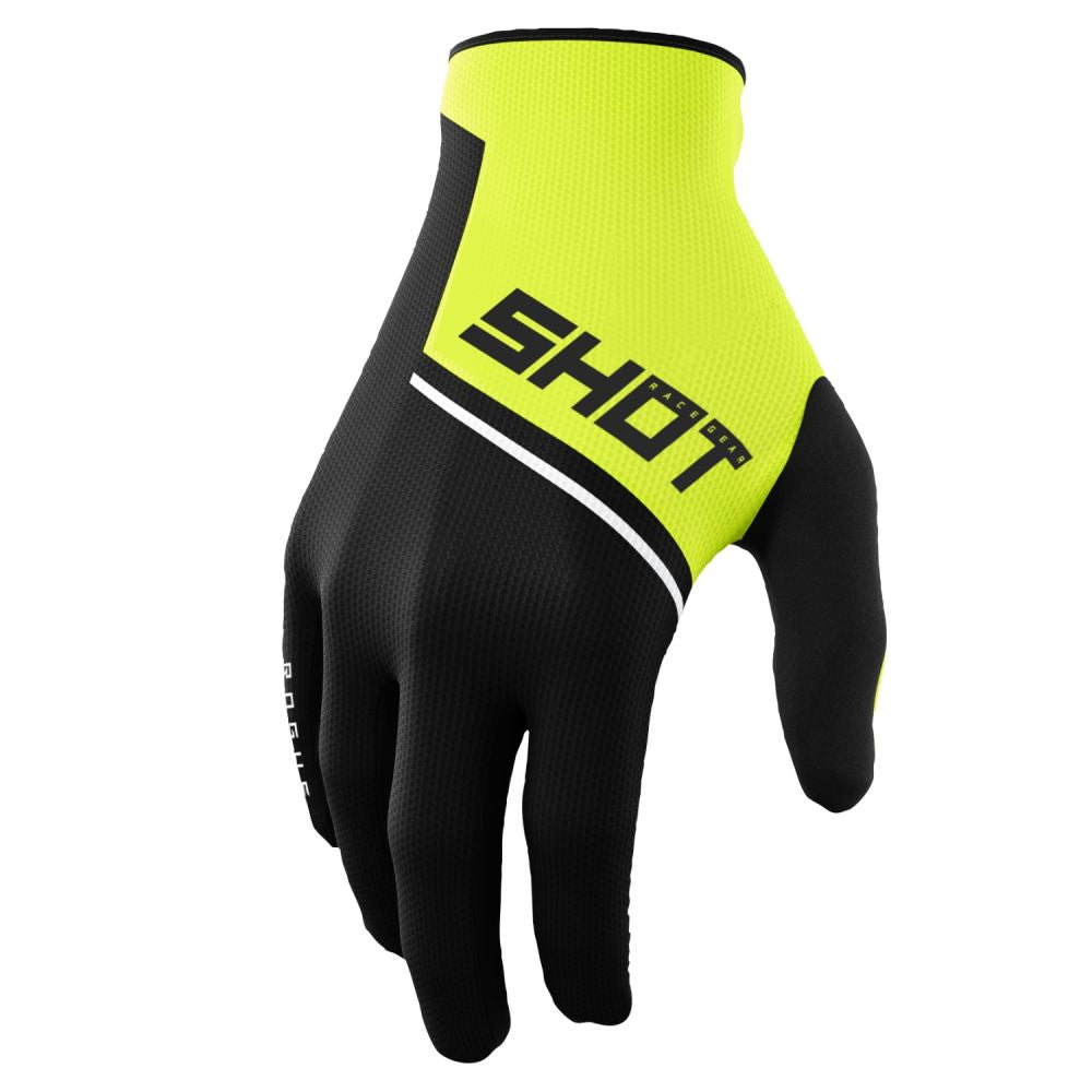 Shot Rogue Revolt 2.0 Adult Gloves Neon Yellow